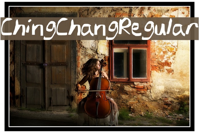 ChingChangRegular Font examples