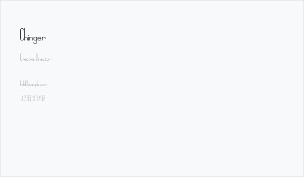 Chinger Business Card