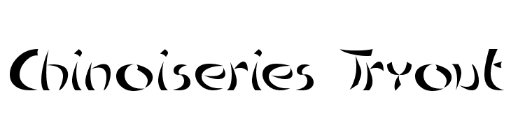 Chinoiseries Tryout Font
