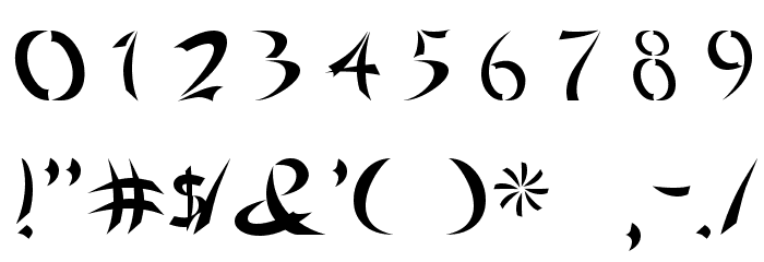 Chinoiseries Font OTHER CHARS