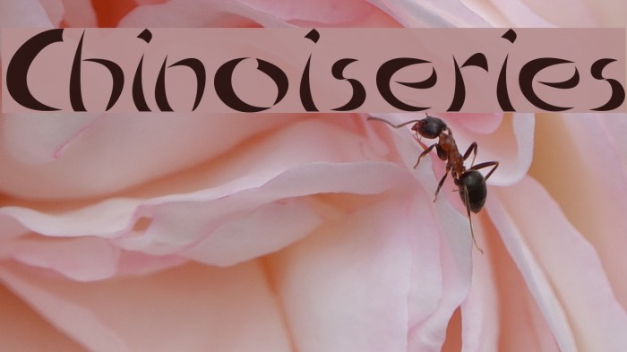 Chinoiseries Font examples