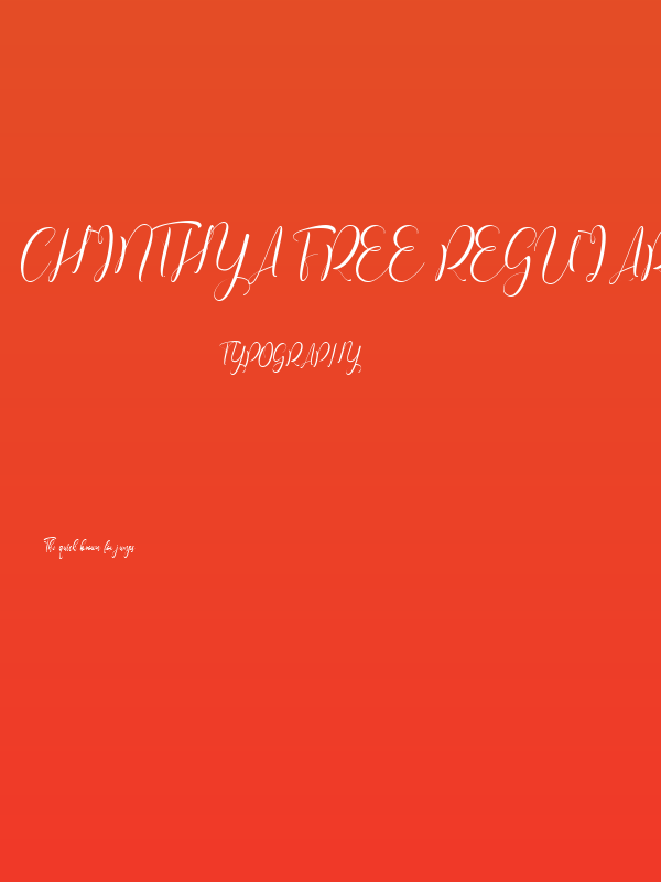 Chinthya Free Regular Poster