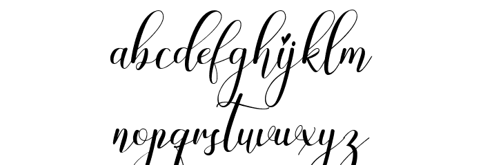 Chinthya Free Regular Font LOWERCASE