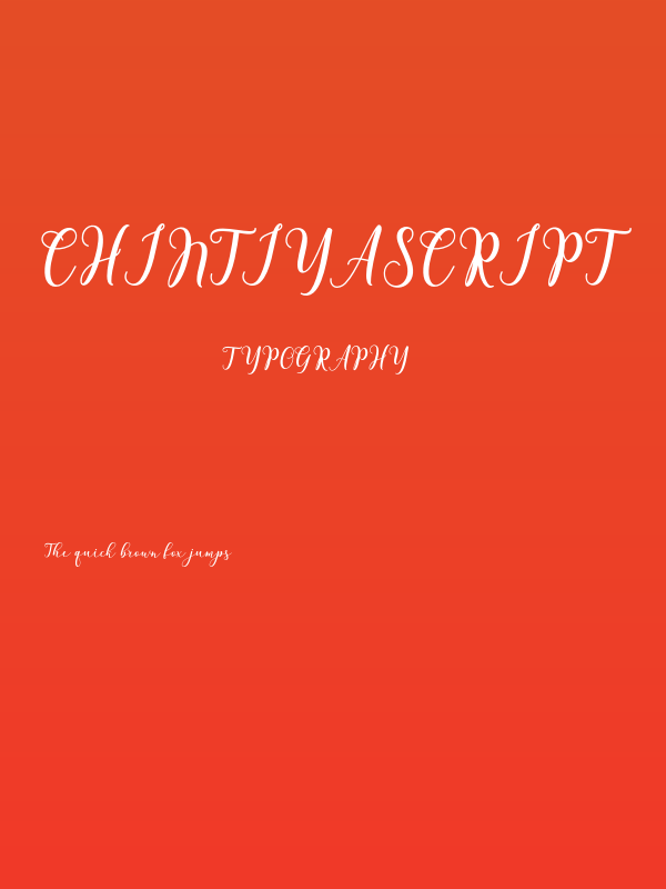 ChintiyaScript Poster