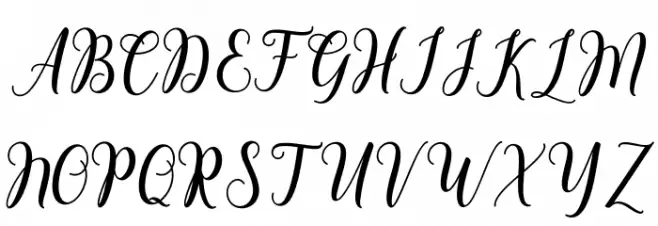ChintiyaScript Schriftart Groß