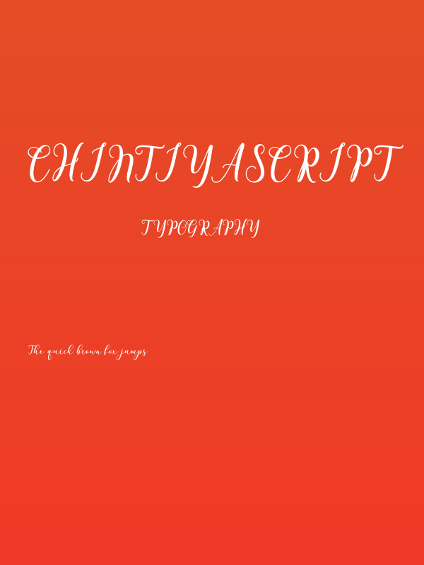 ChintiyaScript Poster