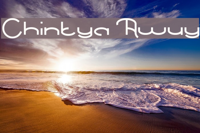 Chintya Awuy Font examples