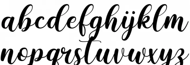 Chintya Demo Schriftart Kleinbuchstaben