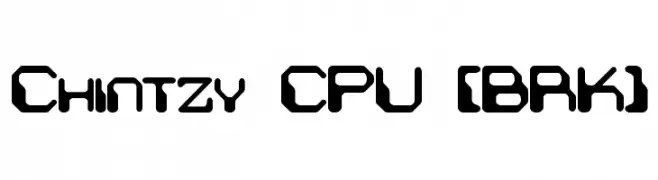 Chintzy CPU [BRK]  Frei Schriftart Herunterladen