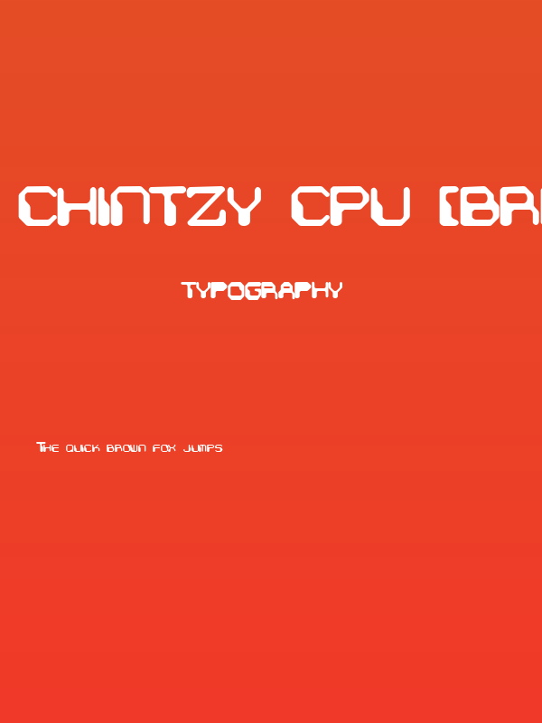 Chintzy CPU [BRK] Poster