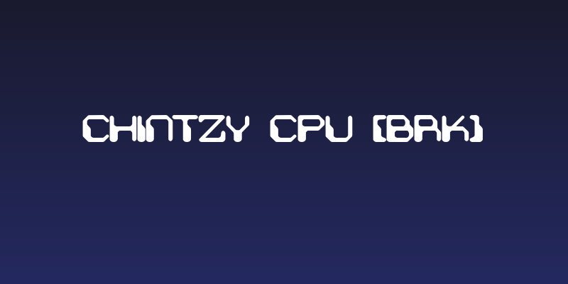Chintzy CPU [BRK] Social Header
