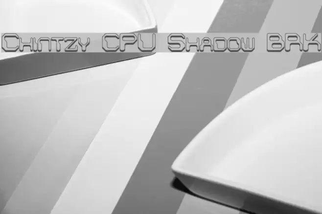 Chintzy CPU Shadow BRK Font examples