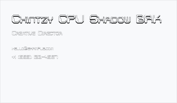 Chintzy CPU Shadow BRK Business Card