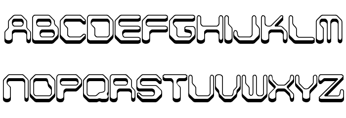 Chintzy CPU Shadow BRK Font LOWERCASE