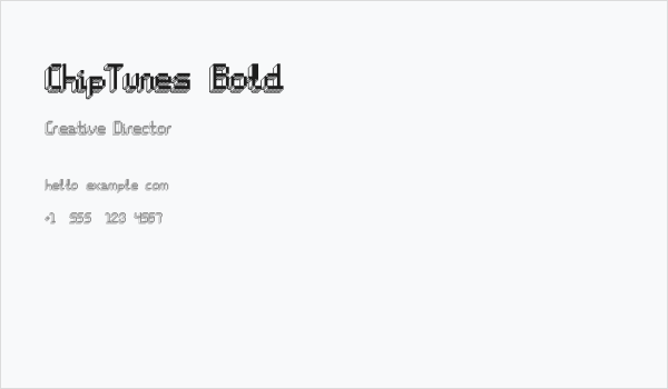ChipTunes-Bold Business Card