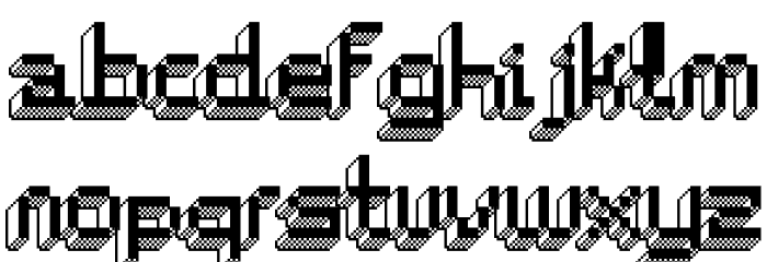 ChipTunes-Bold Font LOWERCASE