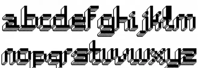 ChipTunes-Bold Font LOWERCASE
