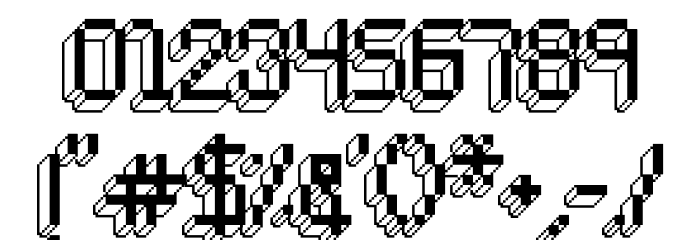 ChipTunes-Regular Font OTHER CHARS
