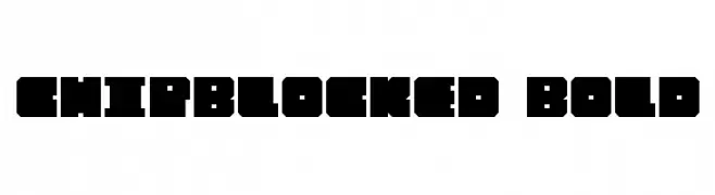 Chipblocked Bold  Frei Schriftart Herunterladen