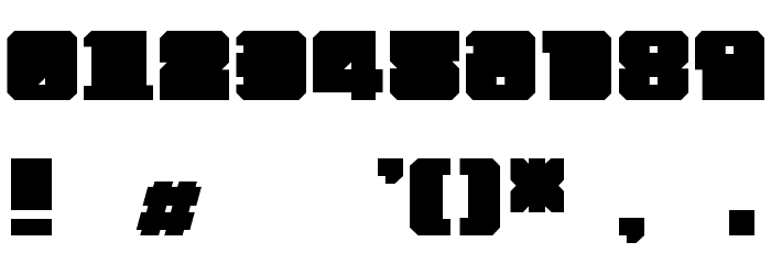 Chipblocked Bold Font OTHER CHARS
