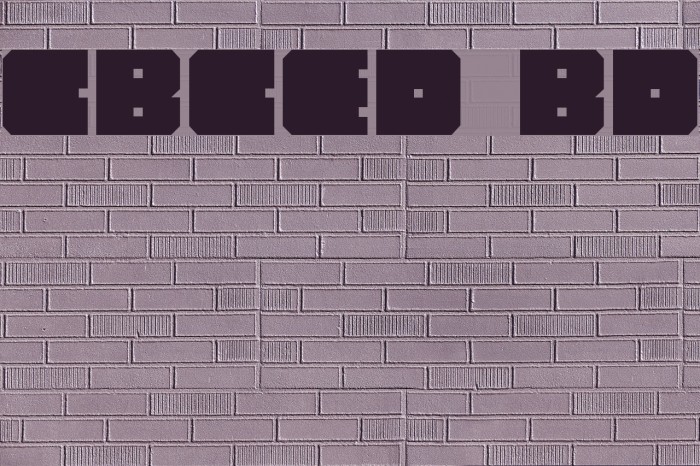 Chipblocked Bold Font examples