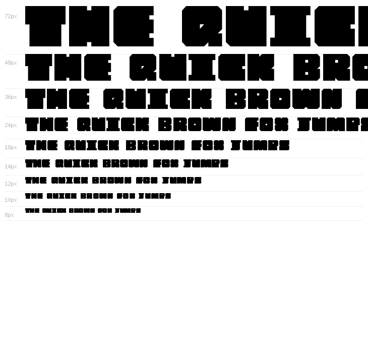 Chipblocked Bold Waterfall