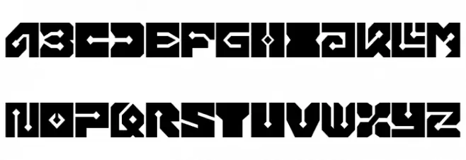 Chipboard Black Font UPPERCASE