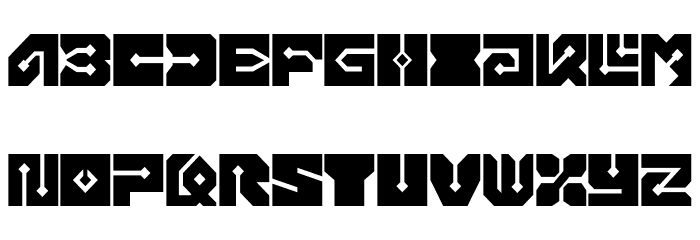 Chipboard Black Font LOWERCASE