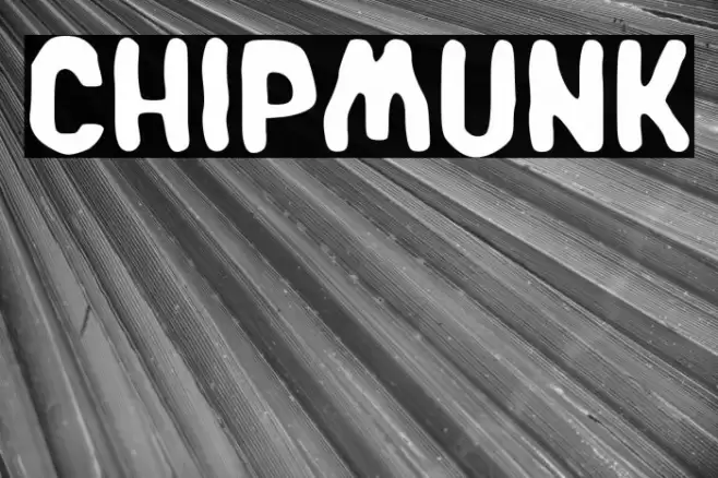 Chipmunk Font examples