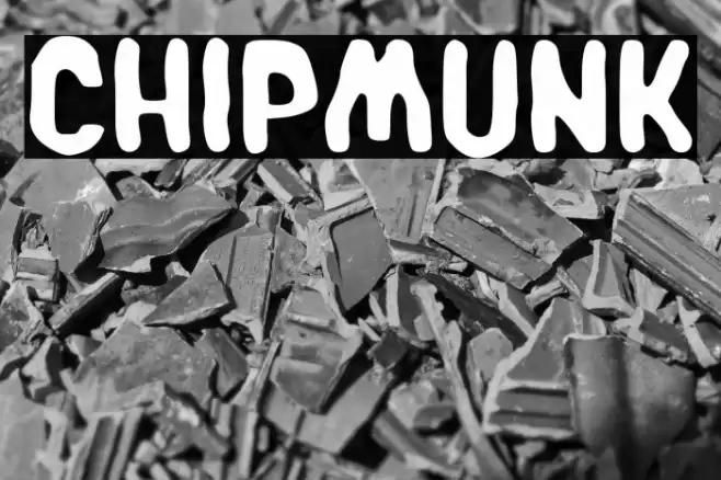 Chipmunk Font examples