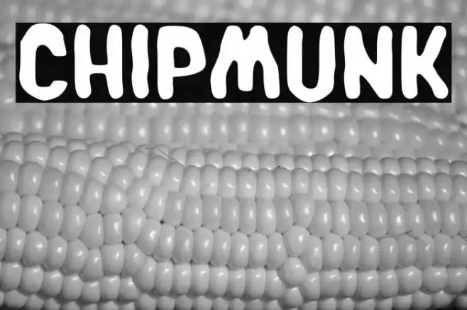 Chipmunk Font examples