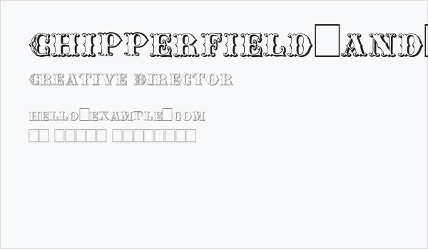Chipperfield_and_Bailey Business Card