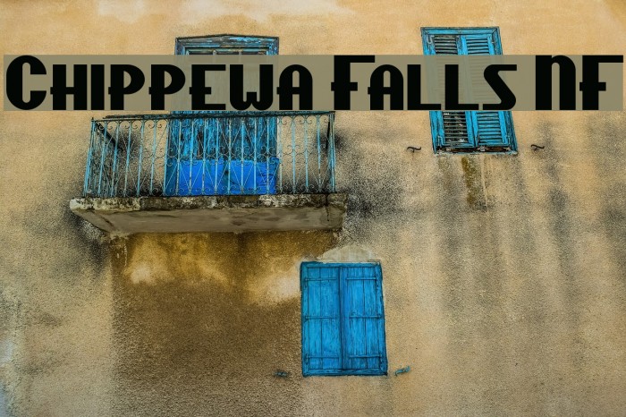 Chippewa Falls NF Font examples