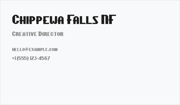 Chippewa Falls NF Business Card