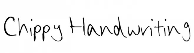 Chippy Handwriting 