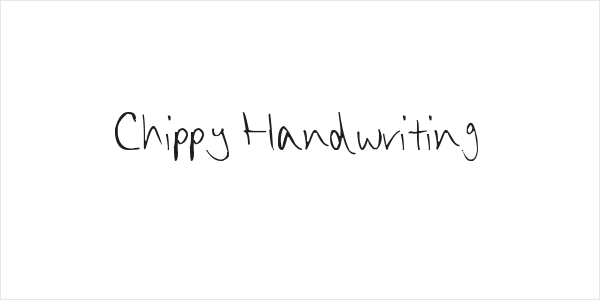 Chippy Handwriting Logo