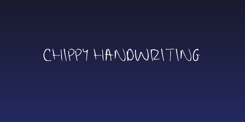 Chippy Handwriting Social Header