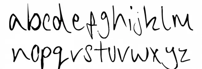 Chippy Handwriting फ़ॉन्ट लोअरकेस
