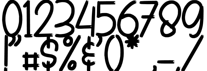 Chips Snack_DEMO Font OTHER CHARS