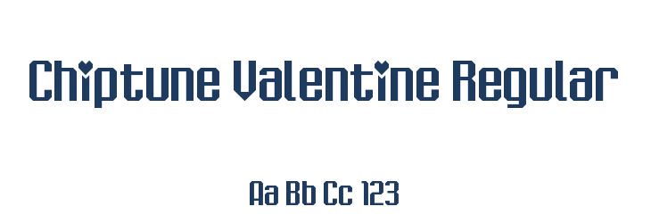 Chiptune Valentine Regular Font Preview
