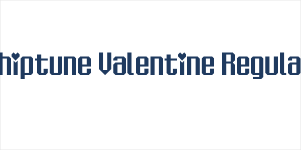 Chiptune Valentine Regular Logo