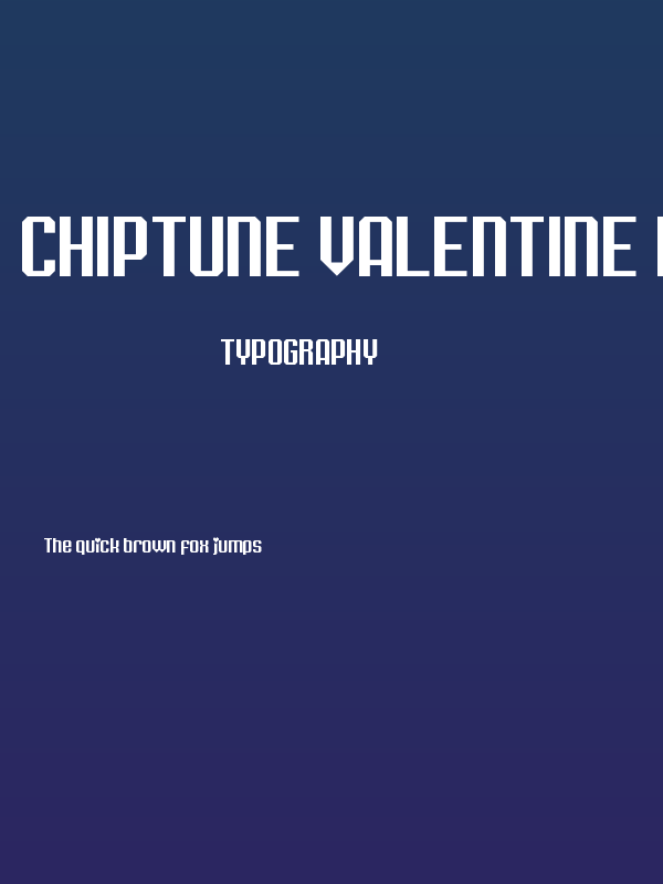 Chiptune Valentine Regular Poster