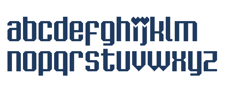 Chiptune Valentine Regular Lowercase