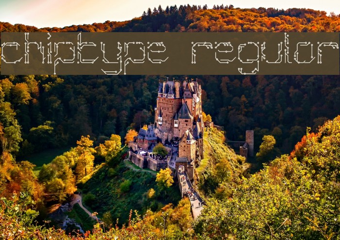 Chiptype Regular Font examples