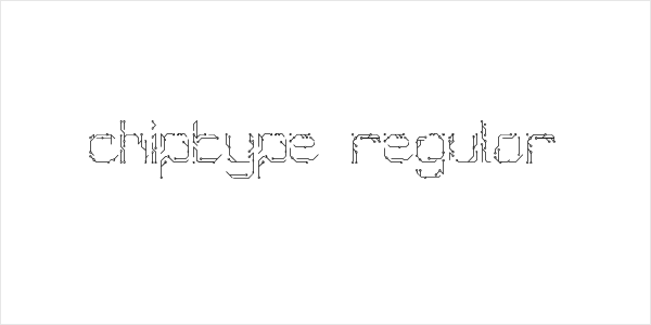 Chiptype Regular Logo