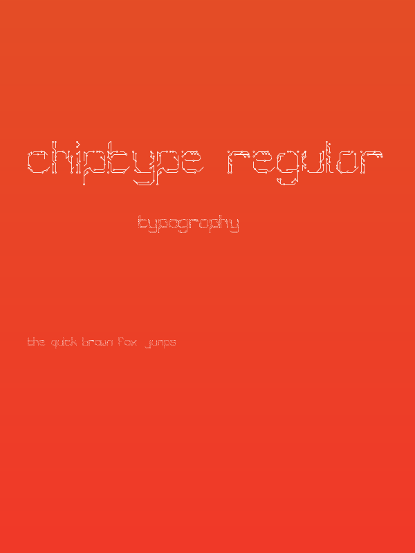 Chiptype Regular Poster