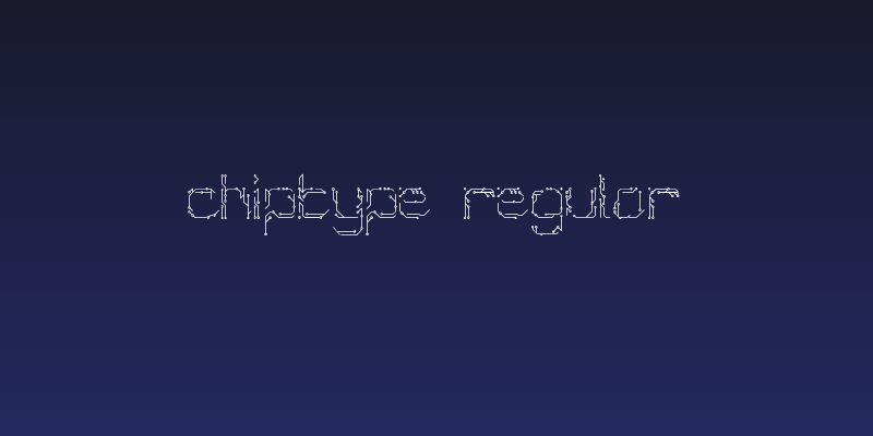 Chiptype Regular Social Header