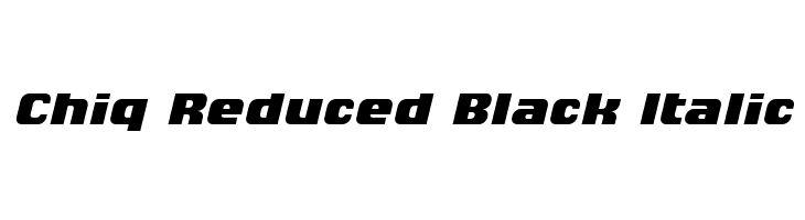Chiq Reduced Black Italic 