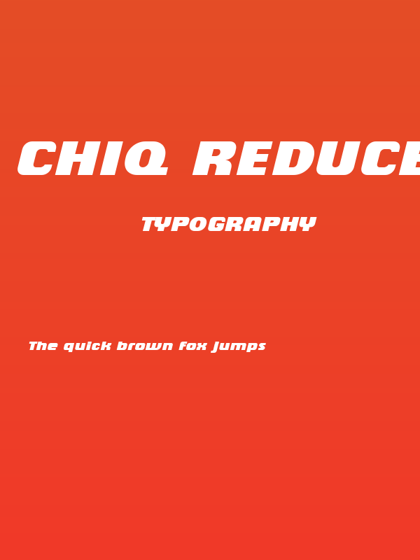Chiq Reduced Black Italic Poster