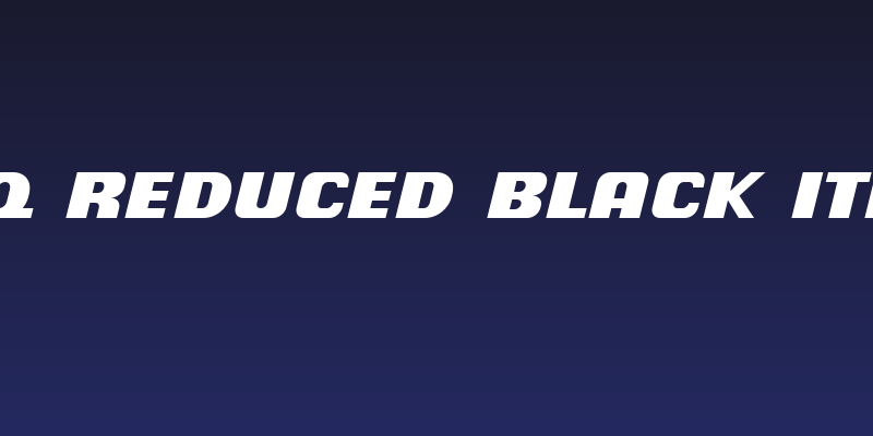 Chiq Reduced Black Italic Social Header